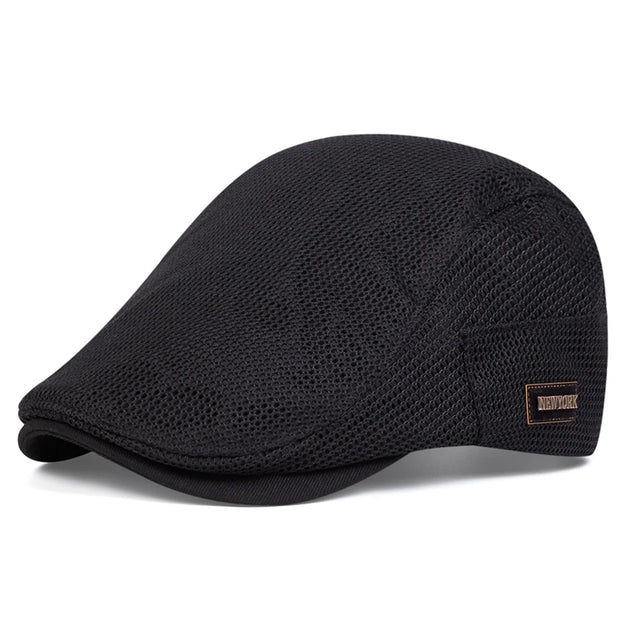 Men NEW York Label Mesh Breathability Newsboy Caps British Painters Hats Spring and Summer Flat Cap Hip Hop Berets Hat
