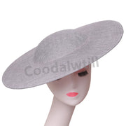 40CM Big Fascinators Base Wedding Millinery Supplies DIY Hair Accessories Hat Women Kentucky Derby Large Fascinator Base