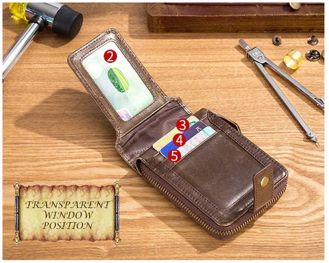 BULLCAPTAIN Brand Men's Wallet Genuine Leather Purse Male Rfid Wallet Multifunction Storage Bag Coin Purse Wallet's Card Bags