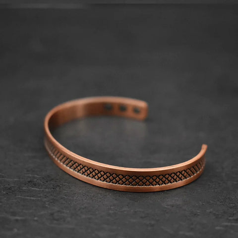 Magnetic Energy Copper Bracelet for Men 99.9% Copper Magnetic Bracelet Adjustable Bangle Jewelry Gift
