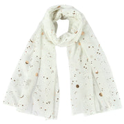 Star Moon Foil Scarf Women Cotton Voile Scarves Hijab Femme Musulman Fashion Shawl Wrap Headband 180-70cm Wholesale Scarfs