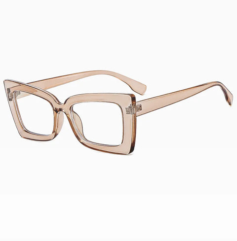 Fashion Big Frame Cat Eye Optical Eyeglasses Men Women Trend Brand Designer Reading Computer Anti Blue Light Eyeglasses Unisex