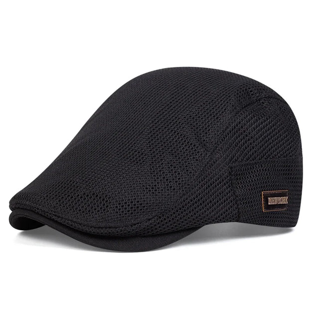 Men NEW York Label Mesh Breathability Newsboy Caps British Painters Hats Spring and Summer Flat Cap Hip Hop Berets Hat