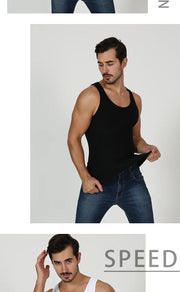 2/1Men's Compression Body Shaper Tank Top, Slimming Vest