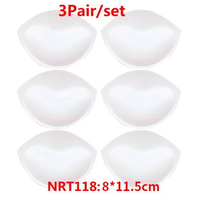 1/2/3 Pair Yoga Clothing Push Up Bra Padding Chest Enhancers Bra Foam Insert Chest Cup Intimates Accessories Sponge Bra Pads
