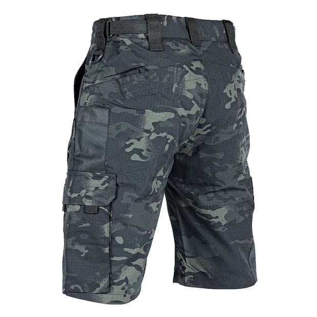 Summer Tactical Shorts Men Quick Dry Cargo Shorts Multi-Pocket Wear-Resistant Waterproof Short Trousers Outdoor Hiking Fishing