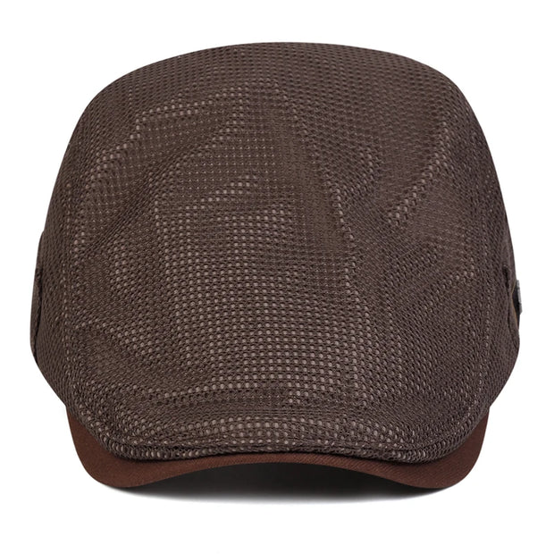Men NEW York Label Mesh Breathability Newsboy Caps British Painters Hats Spring and Summer Flat Cap Hip Hop Berets Hat