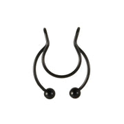 Bull Head And Horn Nose Clip Ring Men Women Fake Septum Piering Body Jewelry Fashion Non Perforation Bat Nose Rings Studs 2025