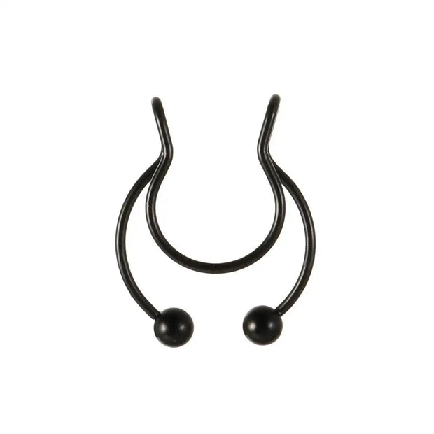 Bull Head And Horn Nose Clip Ring Men Women Fake Septum Piering Body Jewelry Fashion Non Perforation Bat Nose Rings Studs 2025