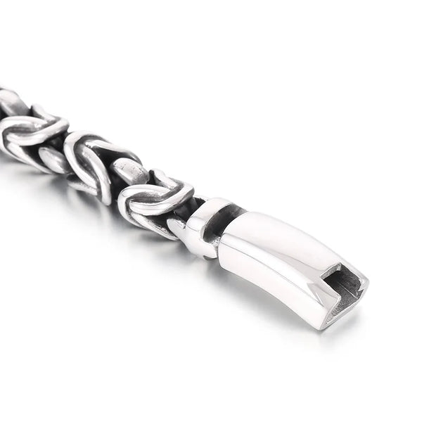 8mm Singular Byzantine Chain Bracelet & Necklace - Stainless Steel 316L - KB170399-KJX