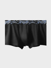 Men's ultra-thin breathable ice silk seamless one-piece sexy boxers