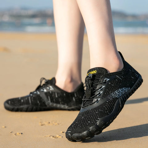 Wide Toe Zero Barefoot Shoes Mens Minimalist Water Shoes Breathable for Walking Rock Climbing Wrestling Trail Running Sneakers
