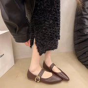 2025 New Pointed Toe Fashion Women Shoes Spring Autumn Elegant Party Daily Low Heels Pump Footwear Women Minimalist Flats Shoes