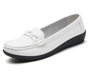 Woman Shoes 2025 New Soft Leather Flat Shoes Women's Loafers Flats Casual Shoes Women Footwear Female White Zapatos De Mujer