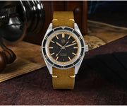San Martin 39.5mm Men Dive Watch Vintage Distressed Effect NH35 Automatic Mechanical Watch Waterproof 200m C3 Lume SN0116 Reloj