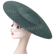 40CM Big Fascinators Base Wedding Millinery Supplies DIY Hair Accessories Hat Women Kentucky Derby Large Fascinator Base