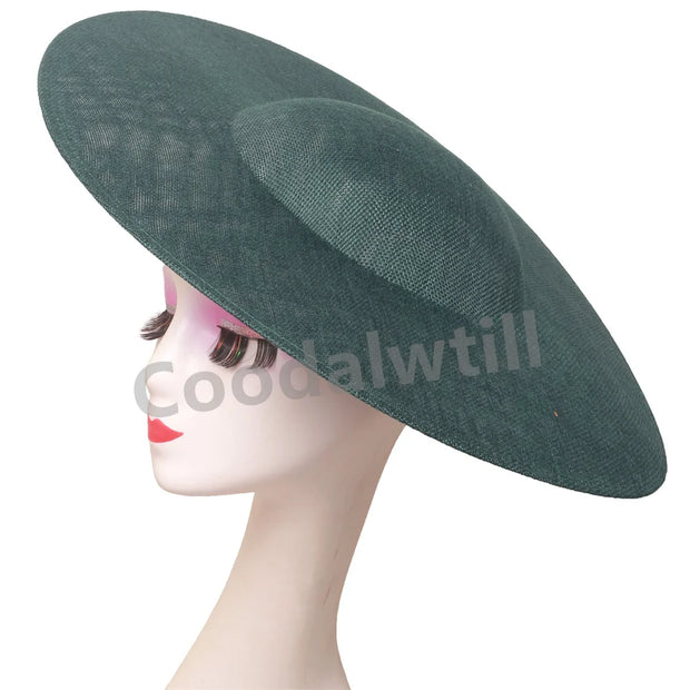 40CM Big Fascinators Base Wedding Millinery Supplies DIY Hair Accessories Hat Women Kentucky Derby Large Fascinator Base
