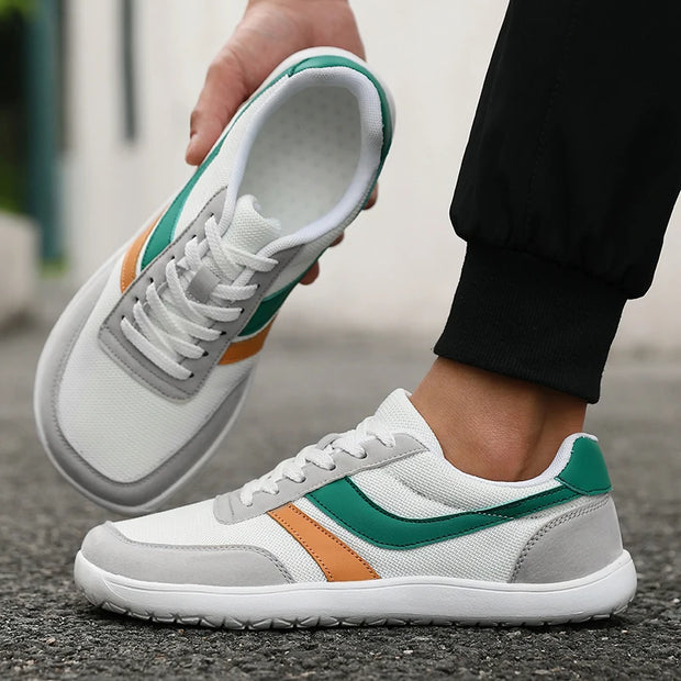 New Wide Toe Men Shoes Casual Versatile Soft Sole Wide Last Shoes Walking Sneakers Breathable Mesh Comfortable Barefoot Shoes