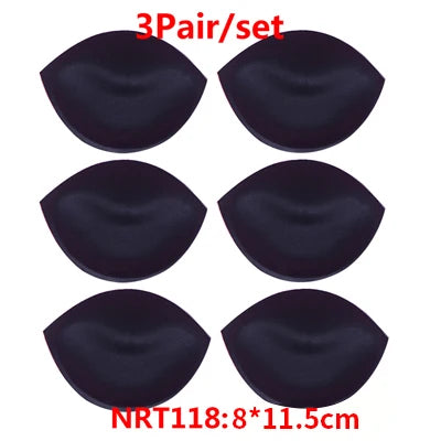 1/2/3 Pair Yoga Clothing Push Up Bra Padding Chest Enhancers Bra Foam Insert Chest Cup Intimates Accessories Sponge Bra Pads