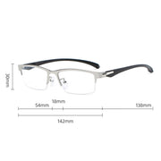HDCRAFTER 6 In 1 Magnet Polarized Clip Glasses Frame Men TR90 Optical Myopia Clip Glasses For Men Prescription Eyeglasses Frame