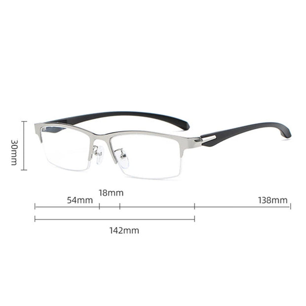 HDCRAFTER 6 In 1 Magnet Polarized Clip Glasses Frame Men TR90 Optical Myopia Clip Glasses For Men Prescription Eyeglasses Frame