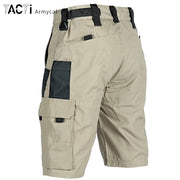 Summer Tactical Shorts Men Quick Dry Cargo Shorts Multi-Pocket Wear-Resistant Waterproof Short Trousers Outdoor Hiking Fishing