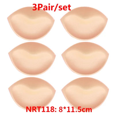 1/2/3 Pair Yoga Clothing Push Up Bra Padding Chest Enhancers Bra Foam Insert Chest Cup Intimates Accessories Sponge Bra Pads