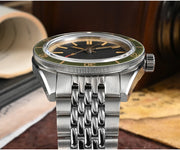 San Martin 39.5mm Men Dive Watch Vintage Distressed Effect NH35 Automatic Mechanical Watch Waterproof 200m C3 Lume SN0116 Reloj