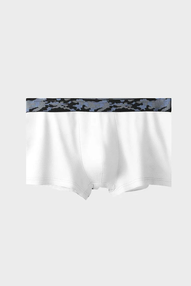 Men's ultra-thin breathable ice silk seamless one-piece sexy boxers