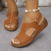 Women Wedges Sandals 2024 Summer New Elegant Outdoor Sandals for Women Walking Soft Female Footwear Sandals Zapatos De Mujer