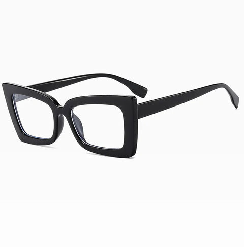 Fashion Big Frame Cat Eye Optical Eyeglasses Men Women Trend Brand Designer Reading Computer Anti Blue Light Eyeglasses Unisex