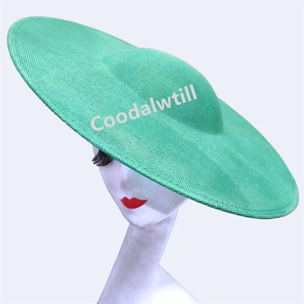 40CM Big Fascinators Base Wedding Millinery Supplies DIY Hair Accessories Hat Women Kentucky Derby Large Fascinator Base