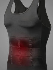2/1Men's Compression Body Shaper Tank Top, Slimming Vest