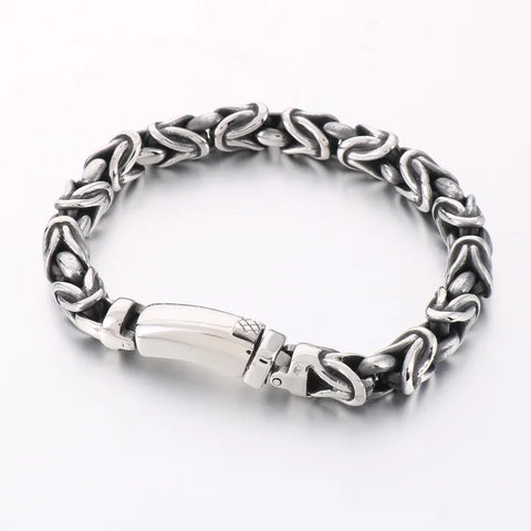 8mm Singular Byzantine Chain Bracelet & Necklace - Stainless Steel 316L - KB170399-KJX