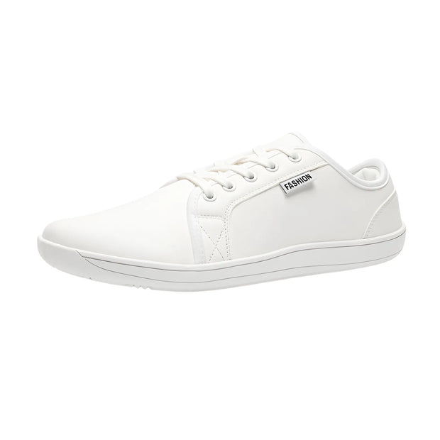 Men's Wide-toe Barefoot Shoes Lightweight Soft-soled Casual Walking Minimalist Breathable Artificial Leather Low-top Sneakers