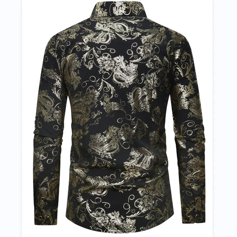 FGKKS 2024 Casual Shirt For Men Printed Fashion Breathable Trend Top High Quality Design Hot Street Wear Shirt Male