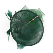 Women Ascot Fascinator Hat Feather Mesh Headband with Clip Reversible Kentucky Derby Photography for Ladies Tea Party
