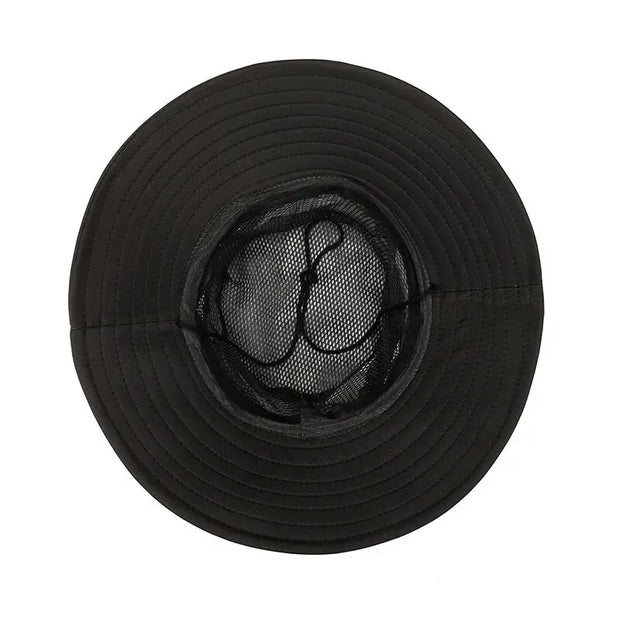 New Hot Selling Spring Summer Bucket Hat Men's Solid Color Big Brim Sun Hat Women's Folding Fishing Mountaineering Outdoor Hat