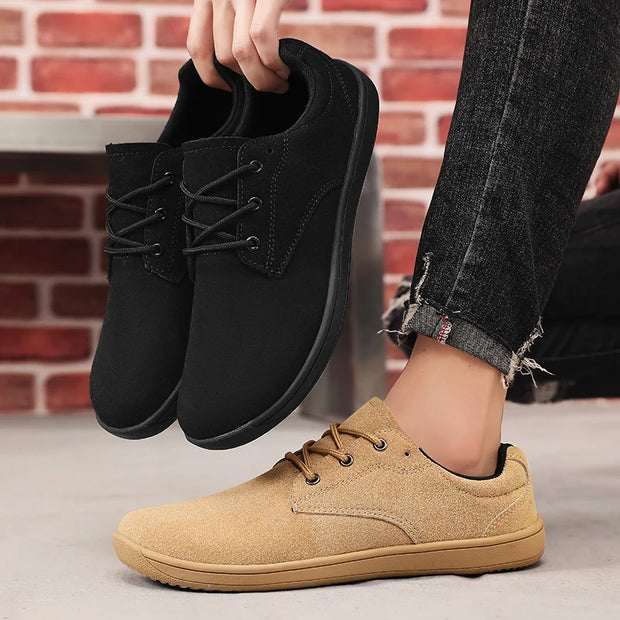 Wide Toe Men Barefoot Shoes Minimalist Sneakers Comfortable Casual Sports Shoe Non-slip Male Flat Loafers Outdoor Walking Shoes
