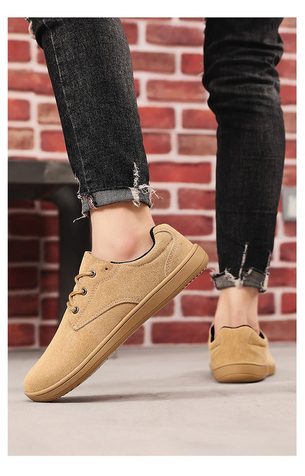 Wide Toe Men Barefoot Shoes Minimalist Sneakers Comfortable Casual Sports Shoe Non-slip Male Flat Loafers Outdoor Walking Shoes