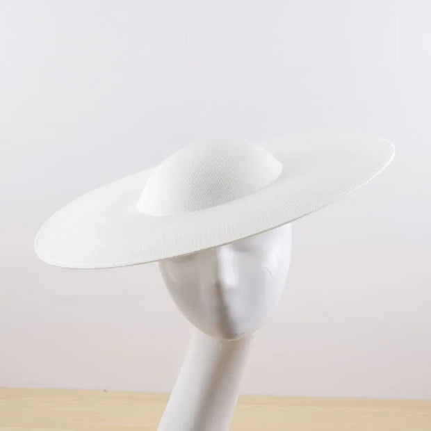 40CM Big Fascinators Base Wedding Millinery Supplies DIY Hair Accessories Hat Women Kentucky Derby Large Fascinator Base