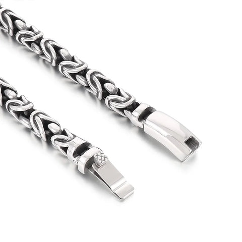 8mm Singular Byzantine Chain Bracelet & Necklace - Stainless Steel 316L - KB170399-KJX