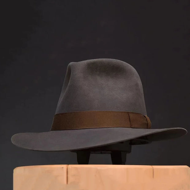 Wool Fedora Hat Vintage Soft Felt Hats Men Trilby Hats Popular Headwear Man's Cap Retro Fedora Hat Women NZ354