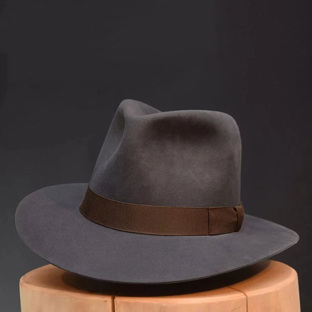 Wool Fedora Hat Vintage Soft Felt Hats Men Trilby Hats Popular Headwear Man's Cap Retro Fedora Hat Women NZ354