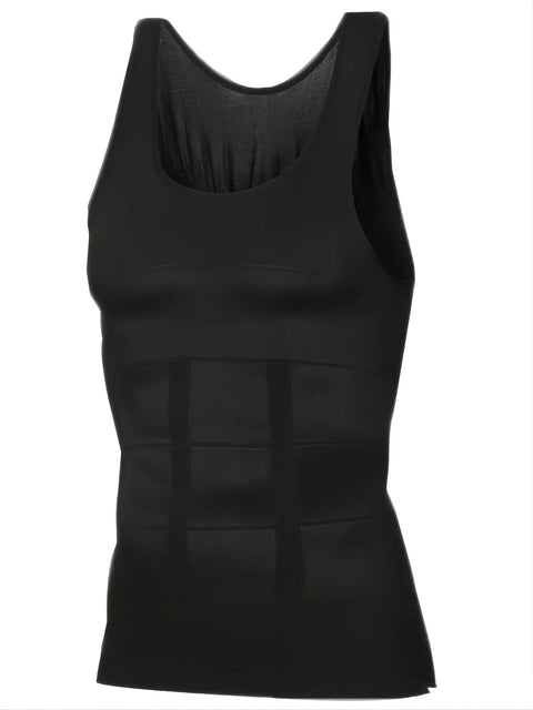 2/1Men's Compression Body Shaper Tank Top, Slimming Vest