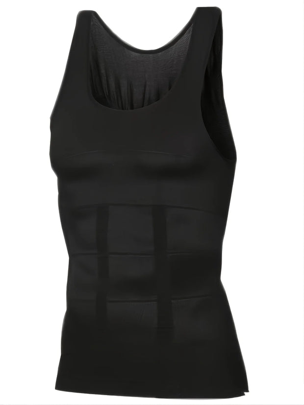 2/1Men's Compression Body Shaper Tank Top, Slimming Vest