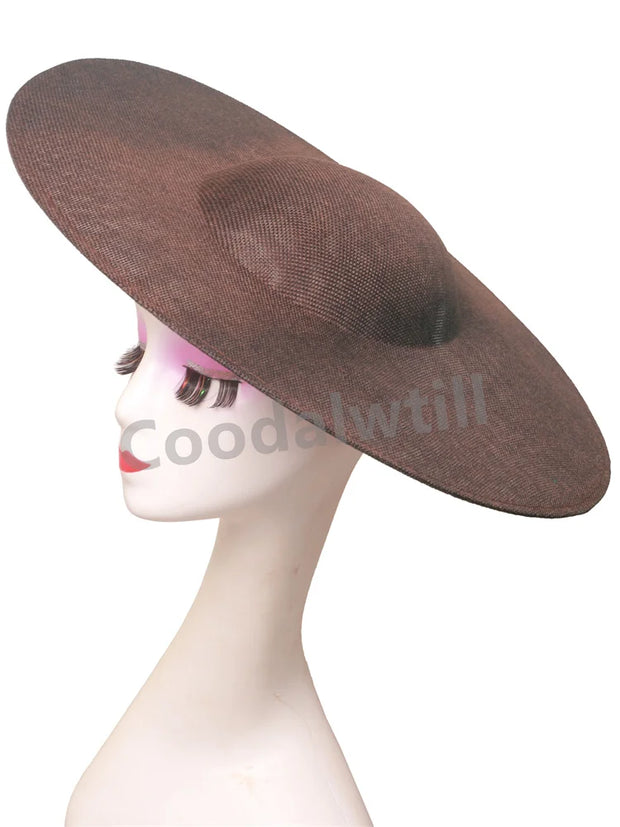 40CM Big Fascinators Base Wedding Millinery Supplies DIY Hair Accessories Hat Women Kentucky Derby Large Fascinator Base