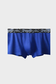 Men's ultra-thin breathable ice silk seamless one-piece sexy boxers
