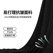 Men's Clothing Summer Casual Business Pure White Loose Fit Lightweight Draped Ice Silk Straight Wide Leg Dress Pants