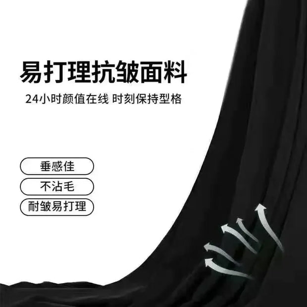 Men's Clothing Summer Casual Business Pure White Loose Fit Lightweight Draped Ice Silk Straight Wide Leg Dress Pants